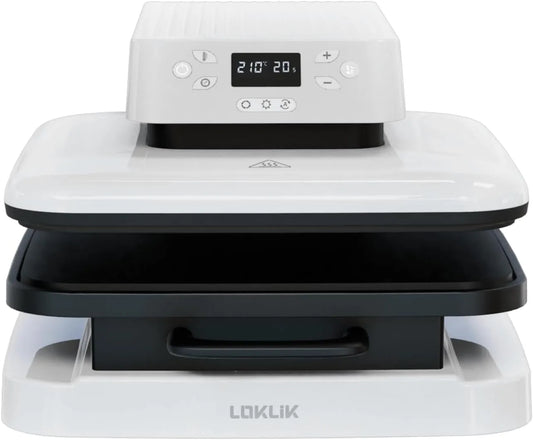 Presse, fonction chauffante, blanc, Auto, Thermocollante
