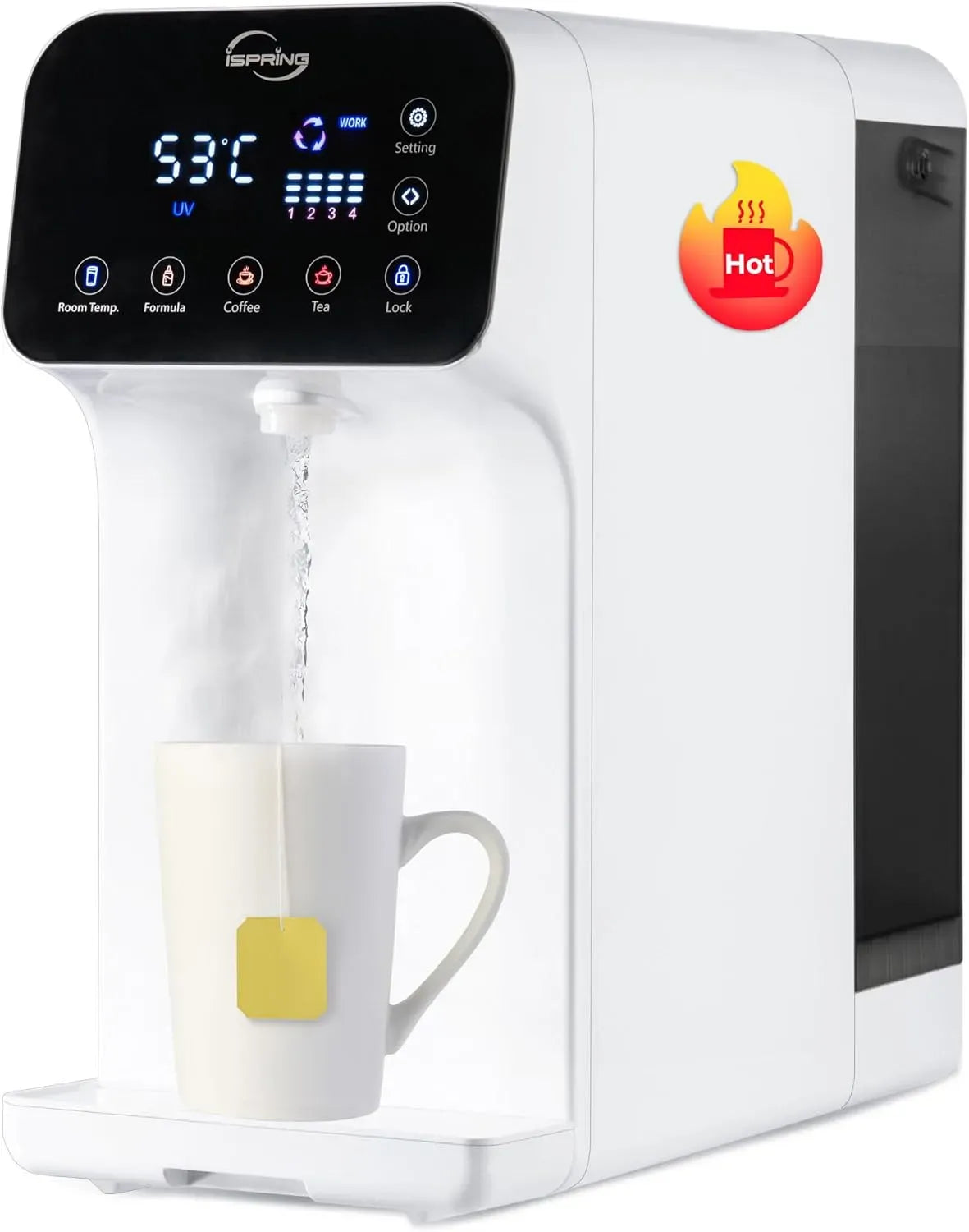 RCD100 Distributeur, Portable, 2 zones de température, iSpring