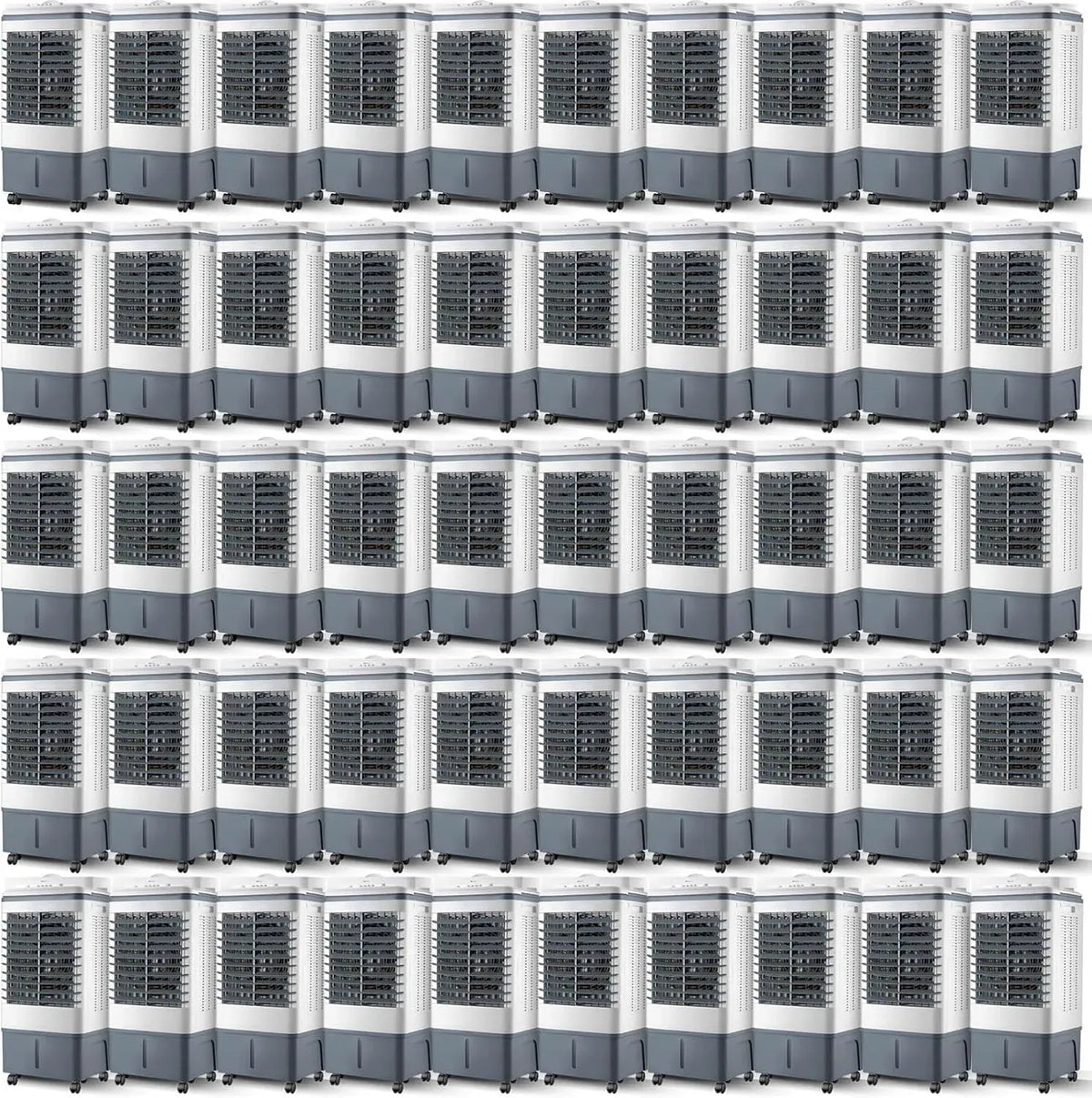 Climatiseur, 20 L, 50 pcs Rafraîchisseur d'Air Évaporatif 20L, 2 Boîtes à Glace