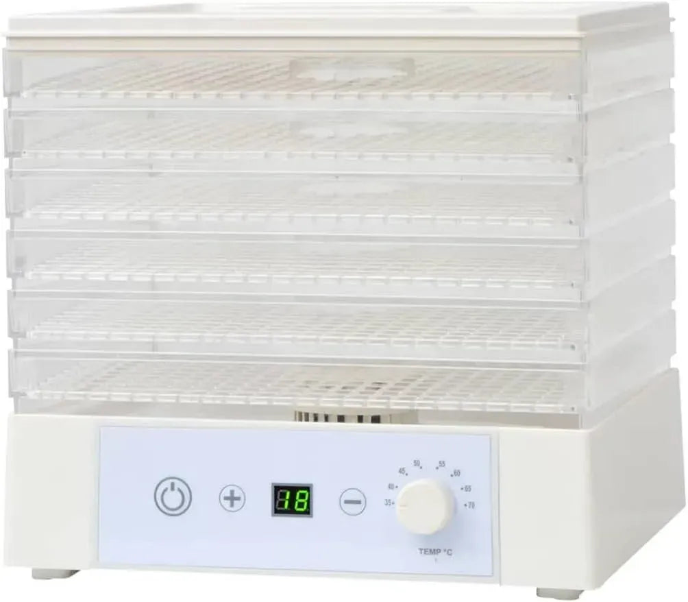vidaXL Déshydrateur alimentaire équipé de 6 plateaux 250 W Blanc