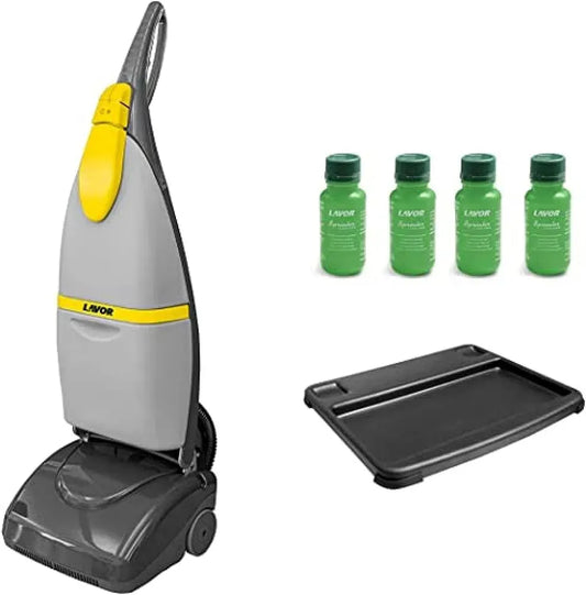 Rendement Horaire Max, Lave et Sèche en Une Seule Fois, pour Lavor Autolaveuse Sprinter, 1000 Watt, 1015 mq/h, 4 Bouteilles de Détergent Incluses