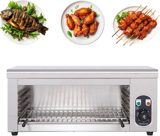 barbecue, 2000 W, 50 à 300 °C, gril, professionnel, restaurant, pour faire fondre le fromage