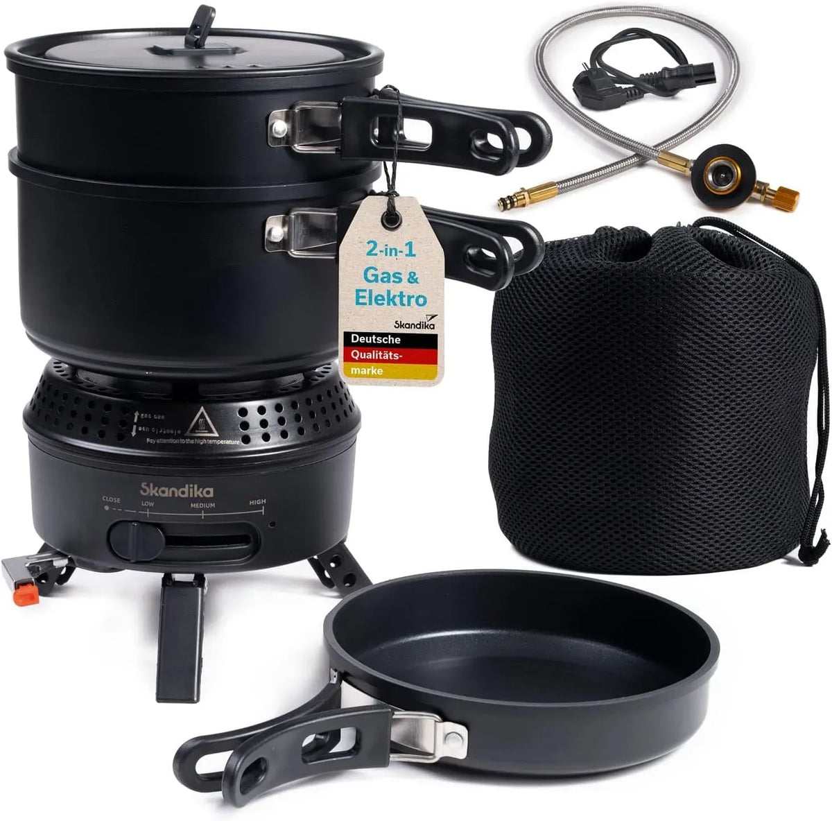 Ustensile de cuisson, portable, camping, Skandika Réchaud de camping Rask