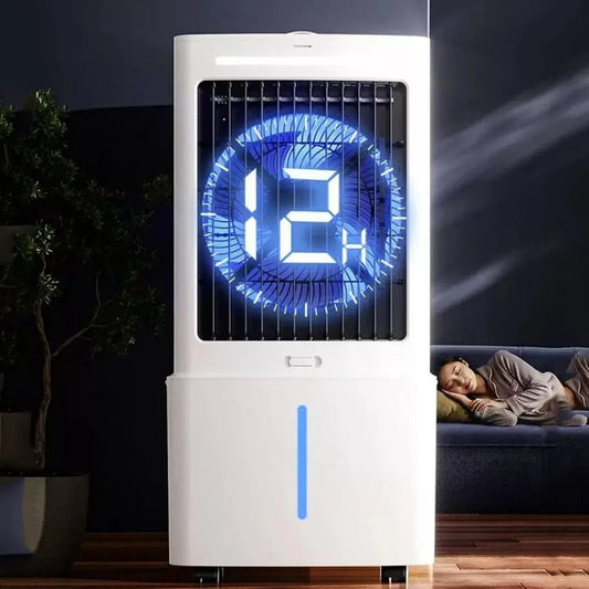 Ventilateur 12h, 25 L, 65 W, tactile, minuteur, 3 vitesses, Panneau Tactile, 3 Modes