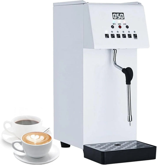 Mousseur à lait, 6 L, émulsionneur à lait, vapeur, professionnel, acier inoxydable, capacité 6 L