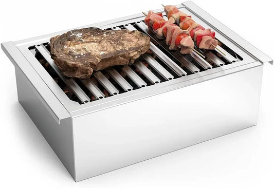 Barbecue, Table, professionnel, acier inoxydable