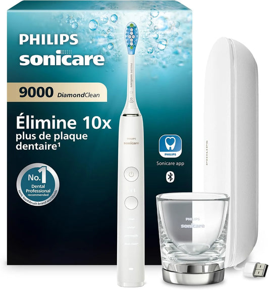 Philips HX9911/27 capteur, Brosse, brosse à dents rechargeable, application, 3 niveaux, dalle IPS, USB, 4 modes, blanc