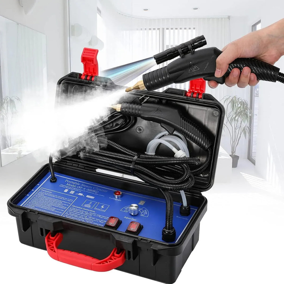 Nettoyeur vapeur, professionnel, usage sur sols, cuisine, voiture, vitres et canapé