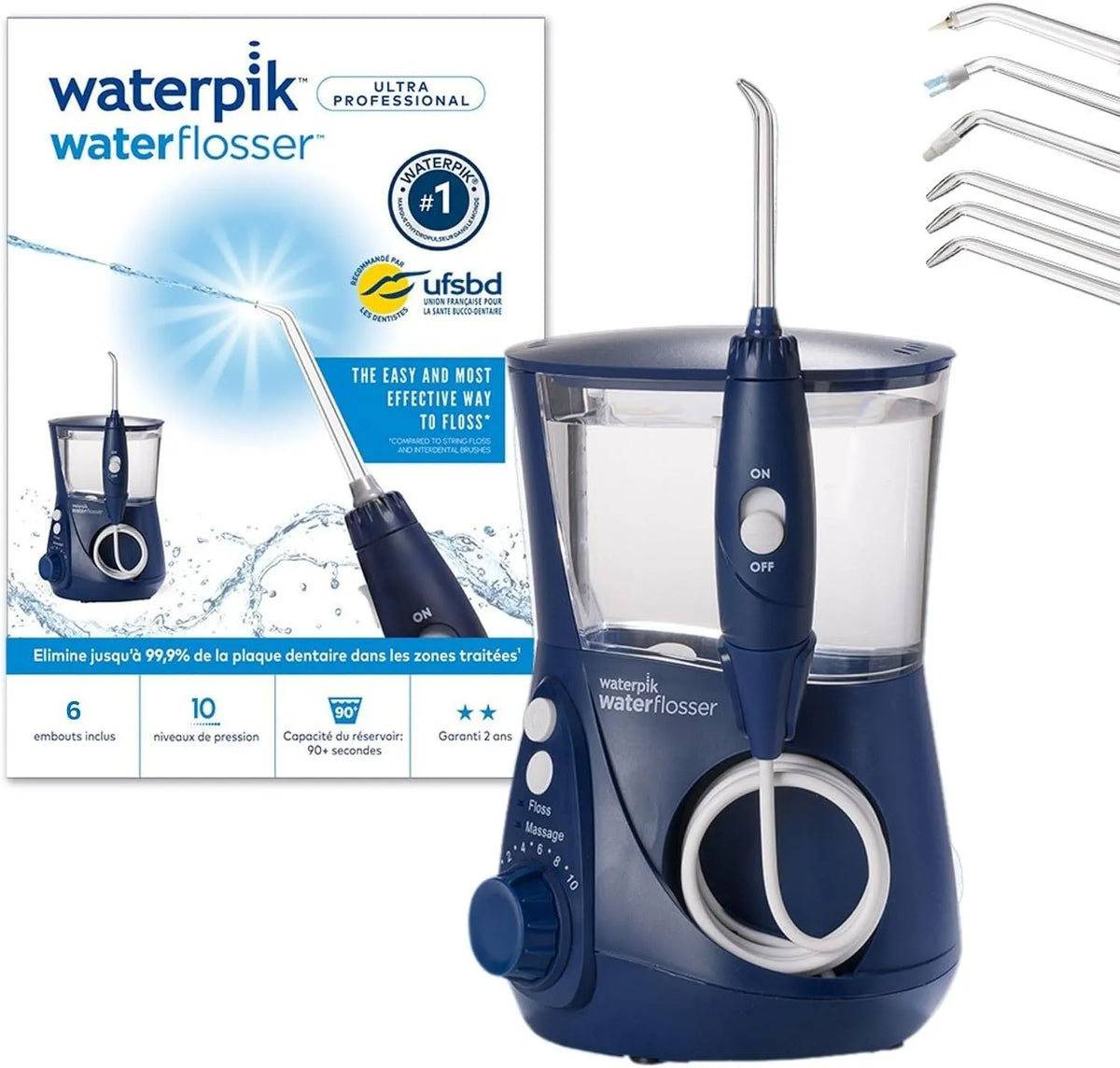 Waterpik Ultra pour usage professionnel Hydropulseur Dentaire -10 niveaux de pression