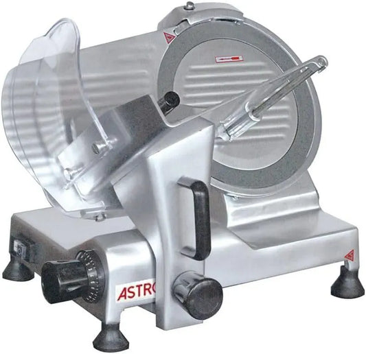 diamètre lame 250mm, 150W, Trancheuse à Jambon pour usage professionnel Lame 250 mm en Inox, épaisseur de tranche 0 à 12mm