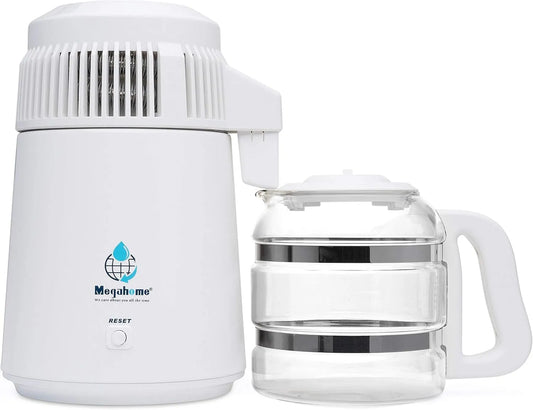 MH943TWS bouteille, 4 L, Megahome, Distillateur d'eau de comptoir avec bouteille de collecte en polypropylène 4 l