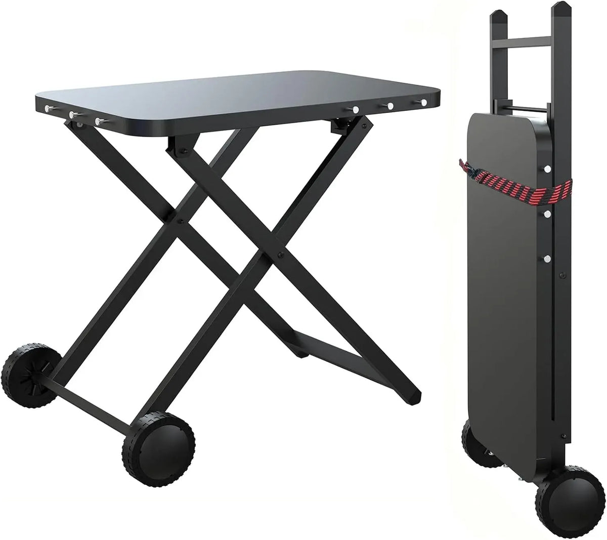 Ninja Four électrique à pizza, portable, extérieur, chariot de barbecue pliable pour, Table de barbecue portable, Woodfire XL Pro
