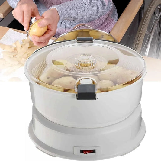 Éplucheur de pommes de terre électrique, éplucheur électrique facile à nettoyer pour pommes de terre, pour éplucheur automatique de légumes avec